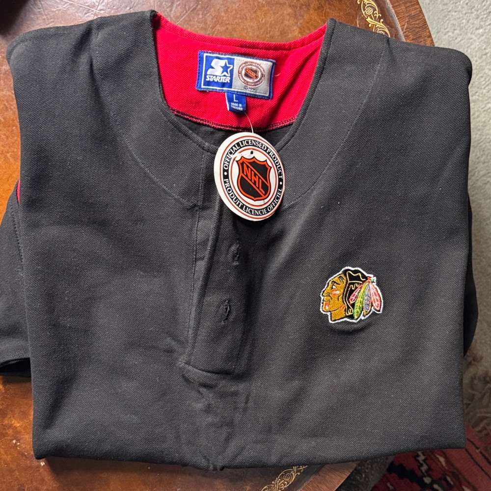 STARTER Chicago Blackhawks baseball style jersey